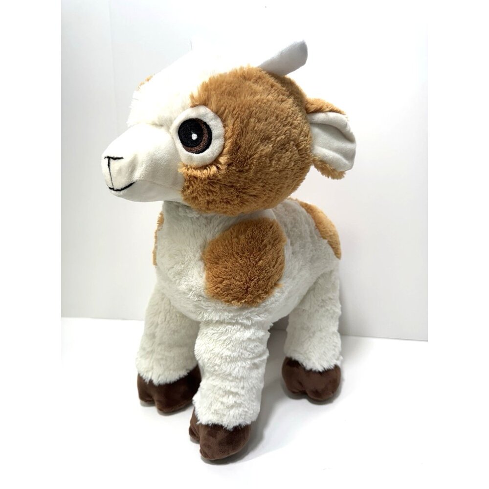 Fiesta Lennie the Goat Plush White & Tan Standing 16 inches Stuffed Animal Toy